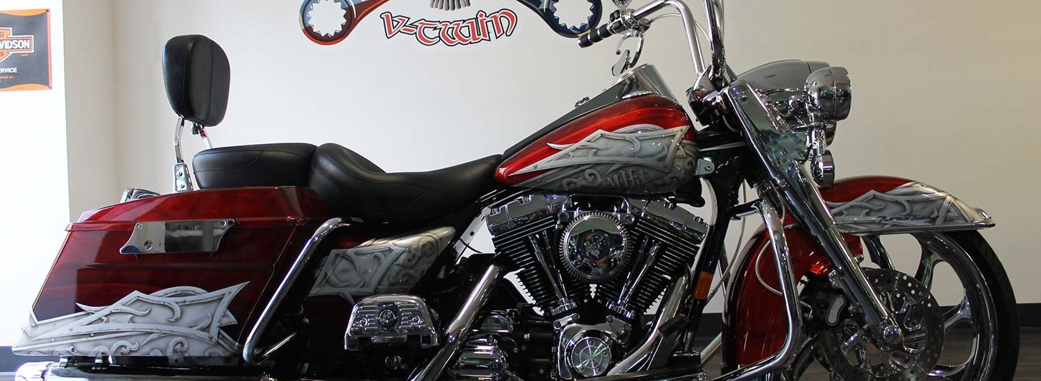 A custom designed Harley Davidson